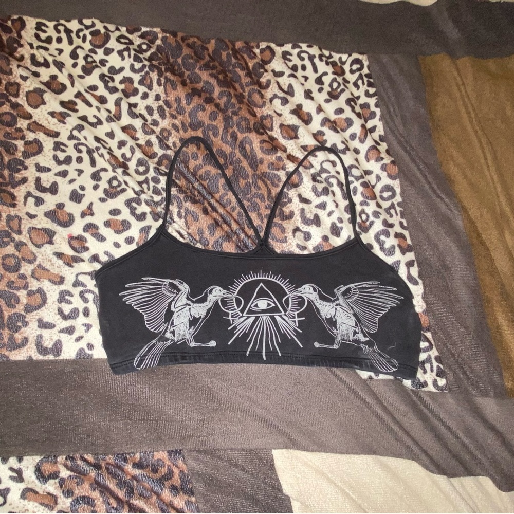 Gothic sports bra w/Eye of Providence design